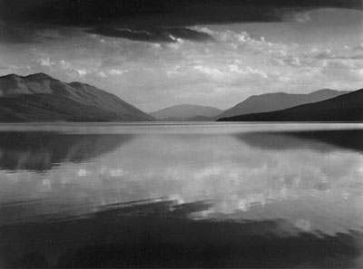 Evening, McDonald Lake, Glacier National Park (1942) 