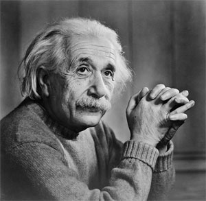 Portrait of Albert Einstein photographed by Yousuf Karsh in 1948